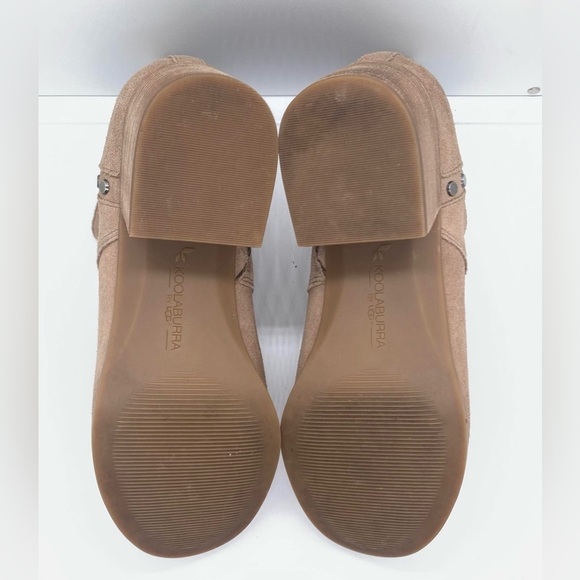 Koolaburra by UGG~Sofiya Suede Leather Side-Zip Ankle Boots Tan Size 10 - Picture 11 of 12